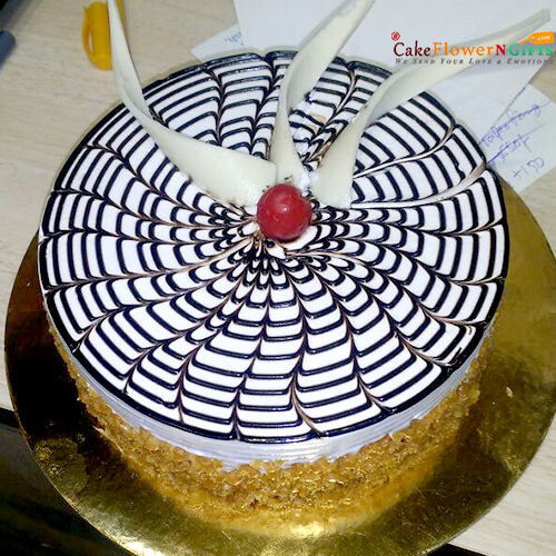 Teachers day special round shape cake 1 kg chocolate