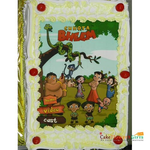 Wanors Square Chota Bheem Cake, Packaging Type: Box at Rs 600/piece in  Ahmedabad