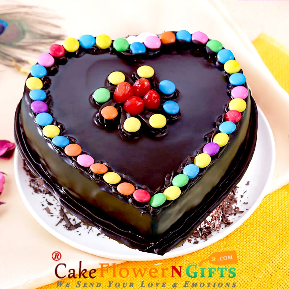 Chocolate Gems Cake - Cake'O'Clocks